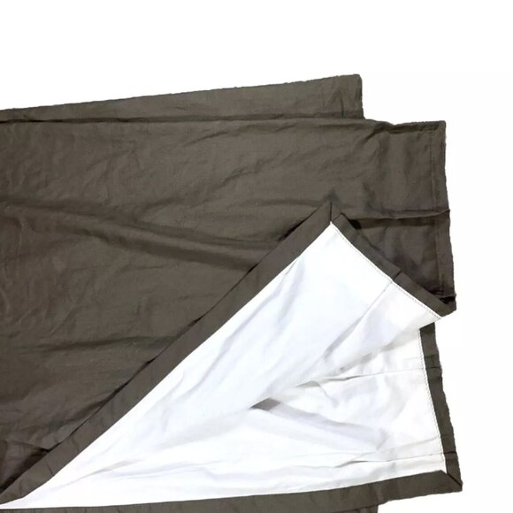 Set of 4 Custom Made Curtains Panels Pencil Pleat Drapes Gray Lined 106 Long - Picture 4 of 5